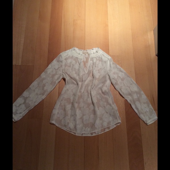 Rebecca Taylor sz 4 long sleeve blouse
