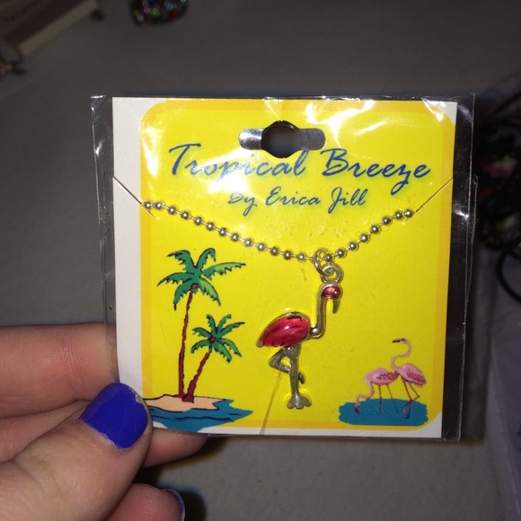 NEW flamingo necklace