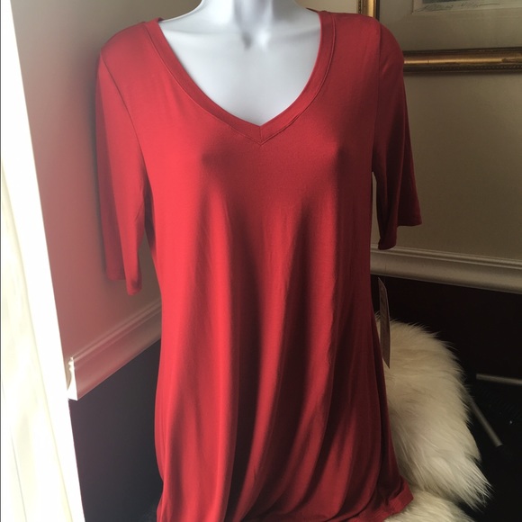 SOLD Maternity Sz L Oh Baby by Motherhood Red Top - Picture 4 of 4