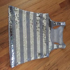Sequined tank top