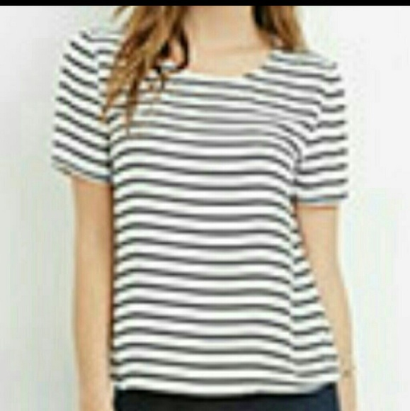 Black & White Striped Blouse