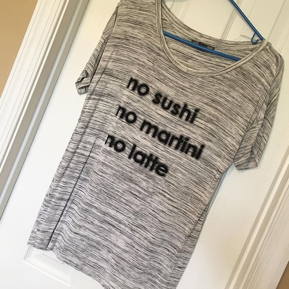 no sushi | no martini | no latte Maternity Top