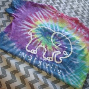 This is a tie dye Ivory Ella shirt