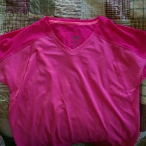 Pink North Face vented shirt M