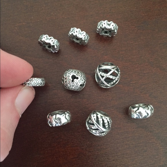 Pandora charms and spacers