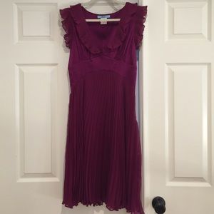 Like New Marciano medium pleated purple maroon