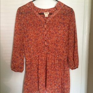 Mossimo floral tunic top