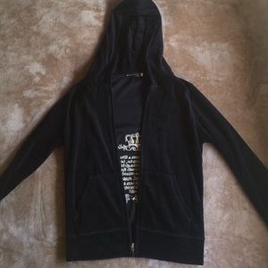 velour zip up