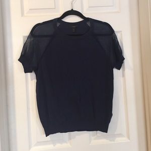 NAVY JCREW SWEATER TSHIRT