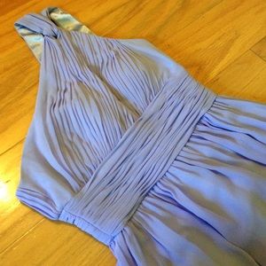 Lavender one-shoulder formal dress