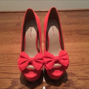 JustFab Open-toe Heels