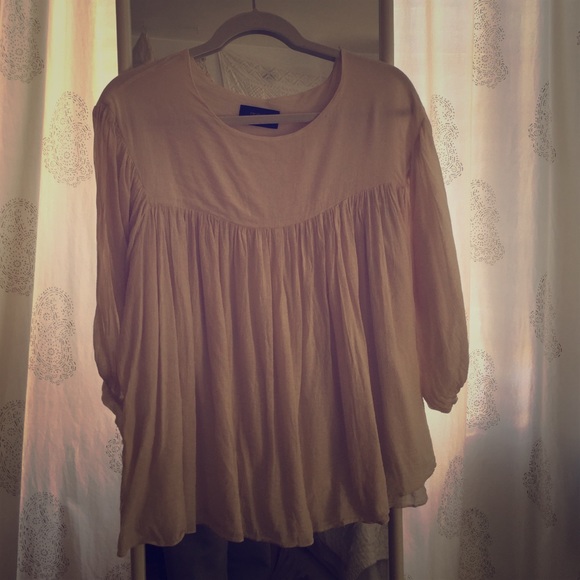 Ivory Gauze Boho Blouse