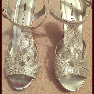 Madden Girl Silver Heels