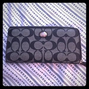 authentic coach wallet