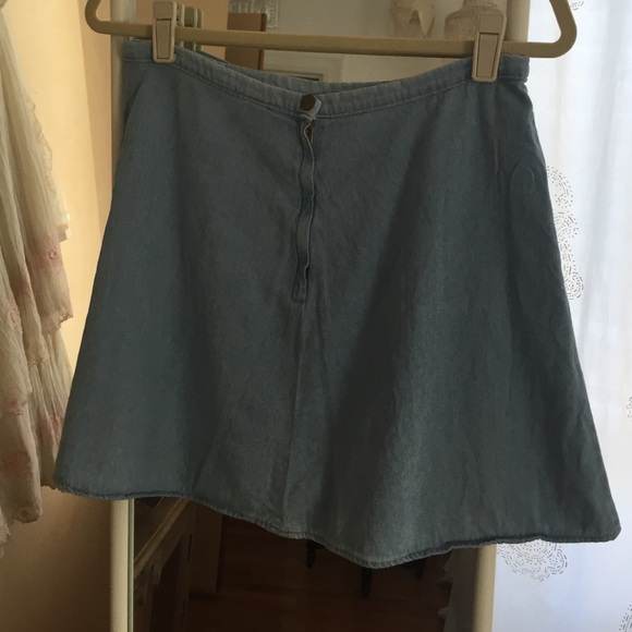American Apparel Denim Mini Skirt - Picture 3 of 3