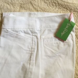 NTW Lilly Pulitzer white corduroy pants Sz 2