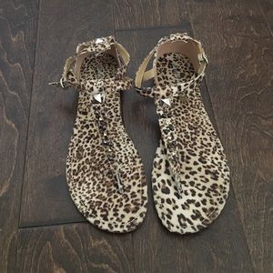 Cheetah Print Sandals
