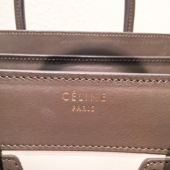 AUTHENTIC TRI-COLOR CELINE MICRO LUGGAGE - Picture 2 of 4