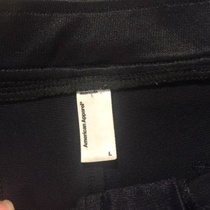 American apparel black disco pants