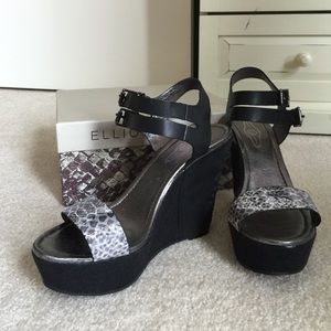 Elliott Lucca wedge sandals