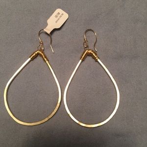 Gold hoop earrings