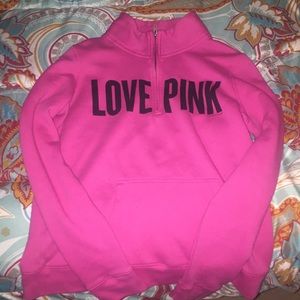 PINK half zip