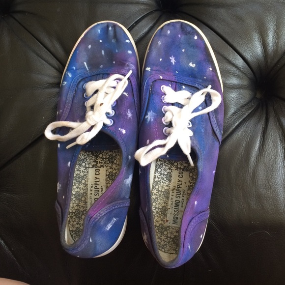 Hand painted mossimo Galaxy keds