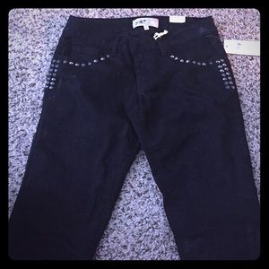 Jolt black studded jeans