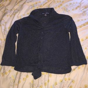 Collared coverup/button up sweat shirt