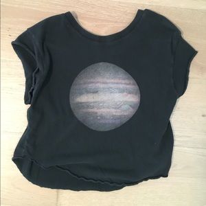 Adorable black shirt with a moon on it