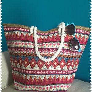 Aztec large tote bag🌷🌸🌺