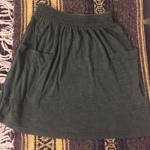 American Apparel green high waisted skirt