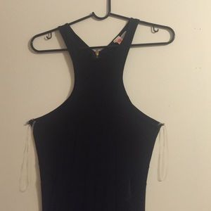 Racer back maxi with mesh and high slits