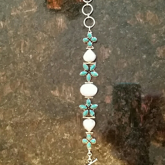 Silver turquoise  bracelet