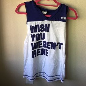 [VS PINK] “Wish You Weren't Here" Tank XS