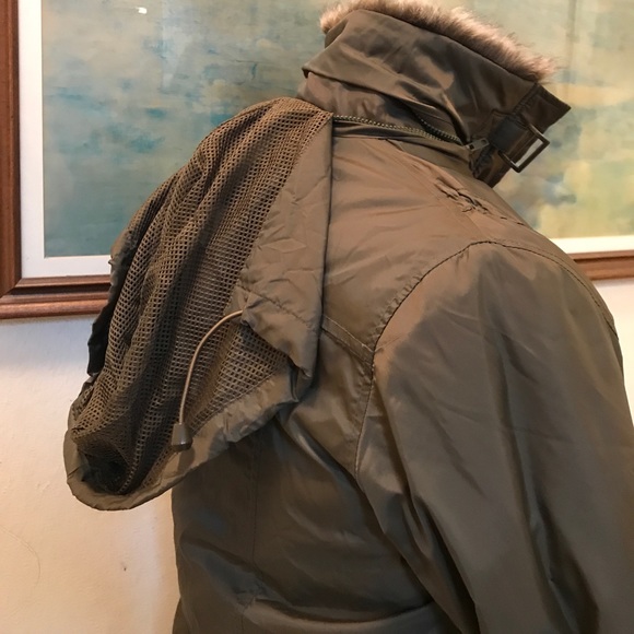 Miss me Green Bomber Puffer Jacket Medium - Picture 6 of 8