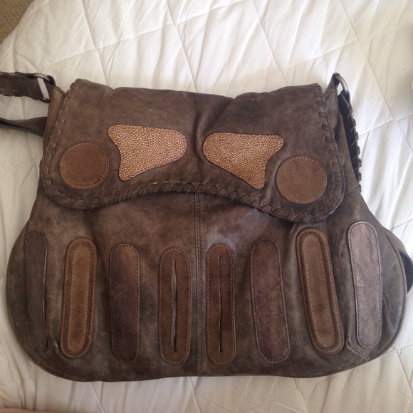 David & Scotti leather cross body bag