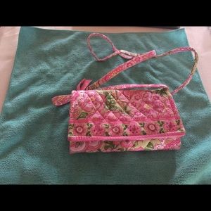 Retired Vera Bradley petal pink checkbook wallet