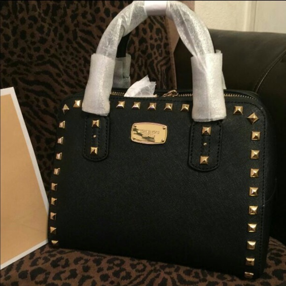 Michael Kors Studded Satchel New With Tags - Picture 2 of 4