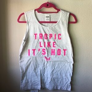 [VS PINK] “Tropic Like its Hot" Tank XS