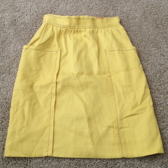 NEVER WORN- yellow pencil skirt from Anthropologie