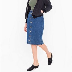 American Apparel Denim Pencil Skirt