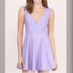 TOBI Valentina Skater Dress in Lavender