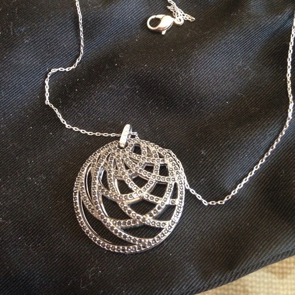 Swarovski two-tone crystal pendant necklace