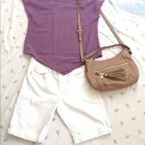 Levi's white denim 100% cotton shorts like new