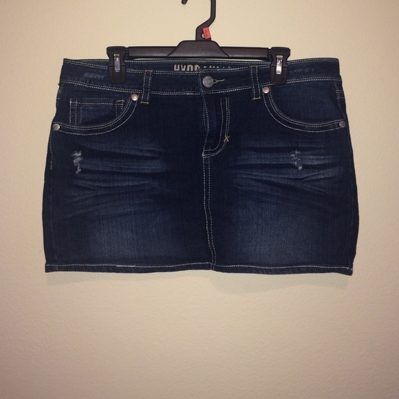 Hydraulic Jean Skirt