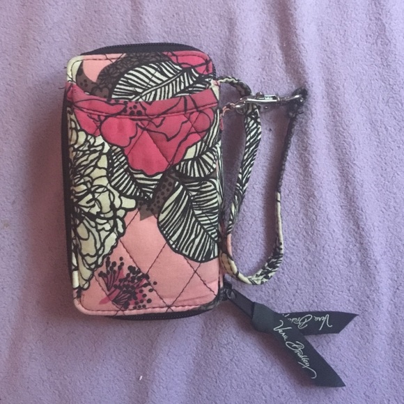 Vera Bradley Mocha Rouge wristlet