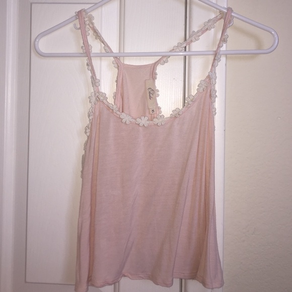 Pink daisy tank top