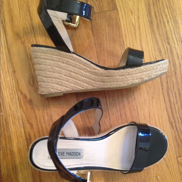 Adorable Steve Madden Espadrilles Sz 8. Black.