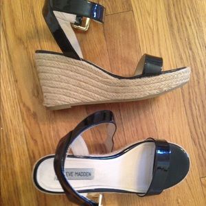 Adorable Steve Madden Espadrilles Sz 8. Black.